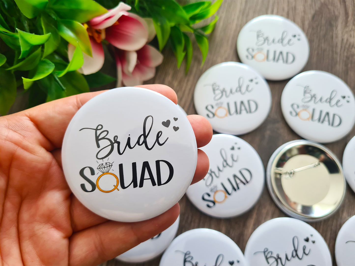 Bride squad lánybúcsús kitűző