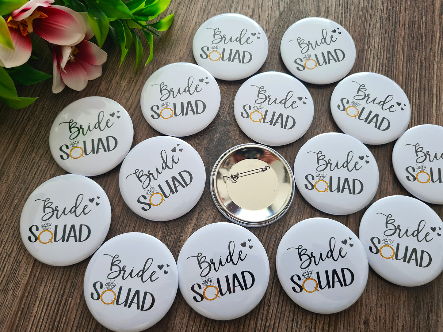 Bride squad lánybúcsús kitűző