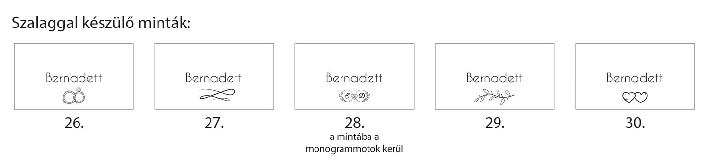 Kraft kartonból készült ültetőkártya