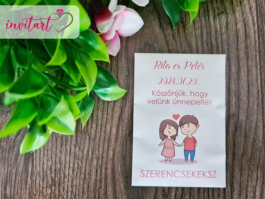 Szerencsesüti, szerencsekeksz köszönetajándék
