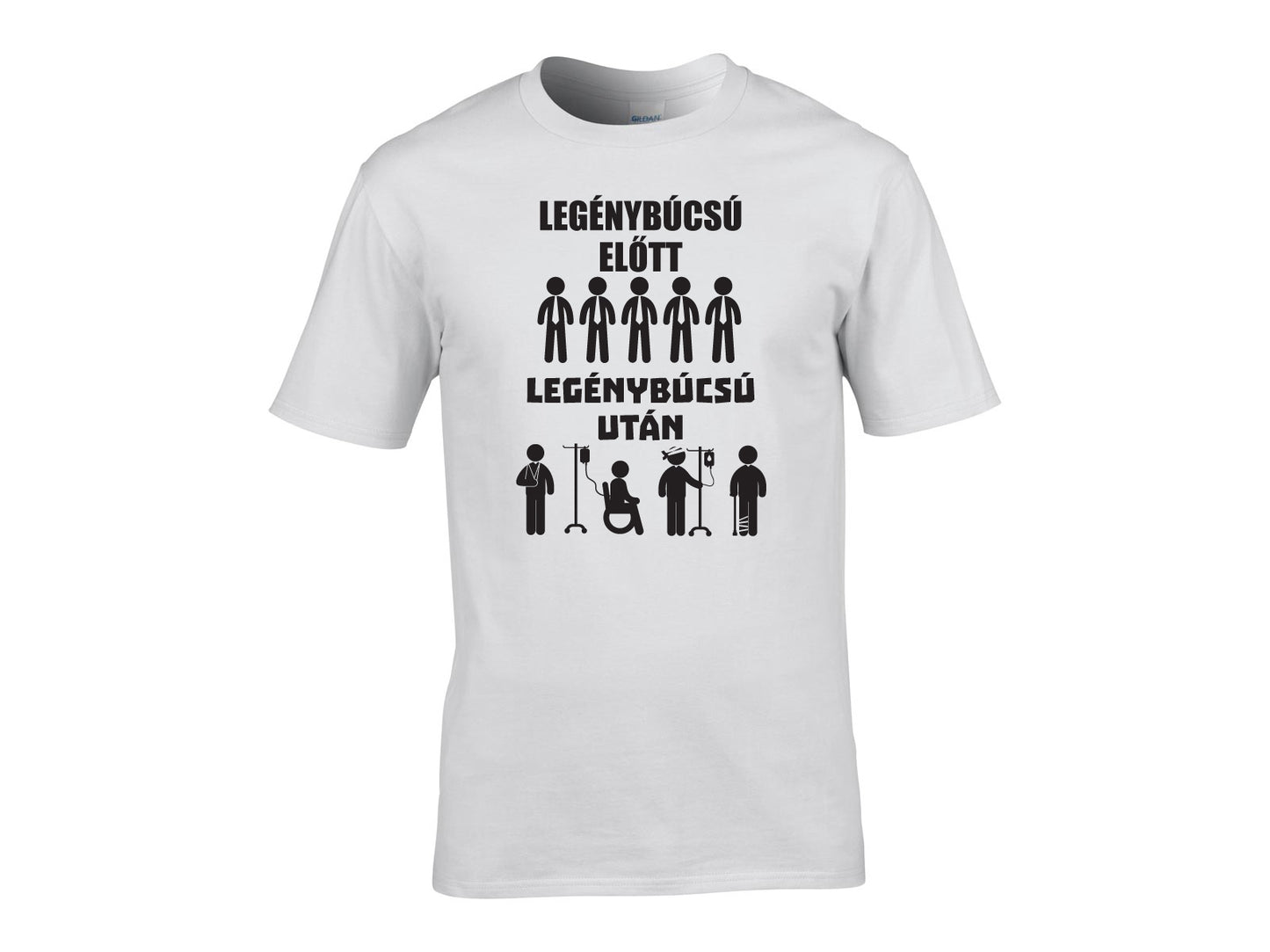 Legénybúcsú előtt, legénybúcsú után póló