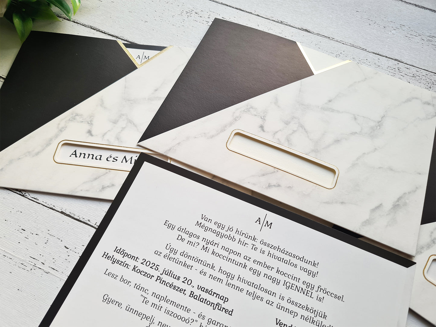 Arama esküvői meghívó