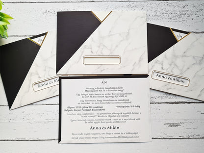 Arama esküvői meghívó