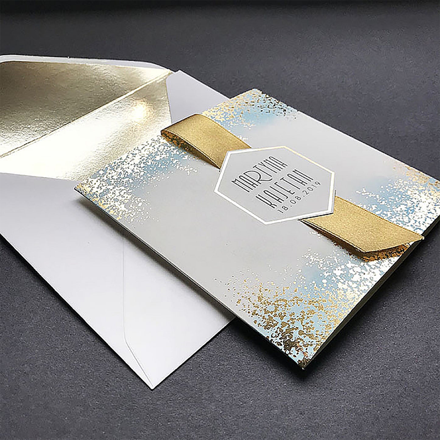 Csillagpor esküvői meghívó