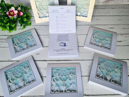 Felhők között esküvői meghívó