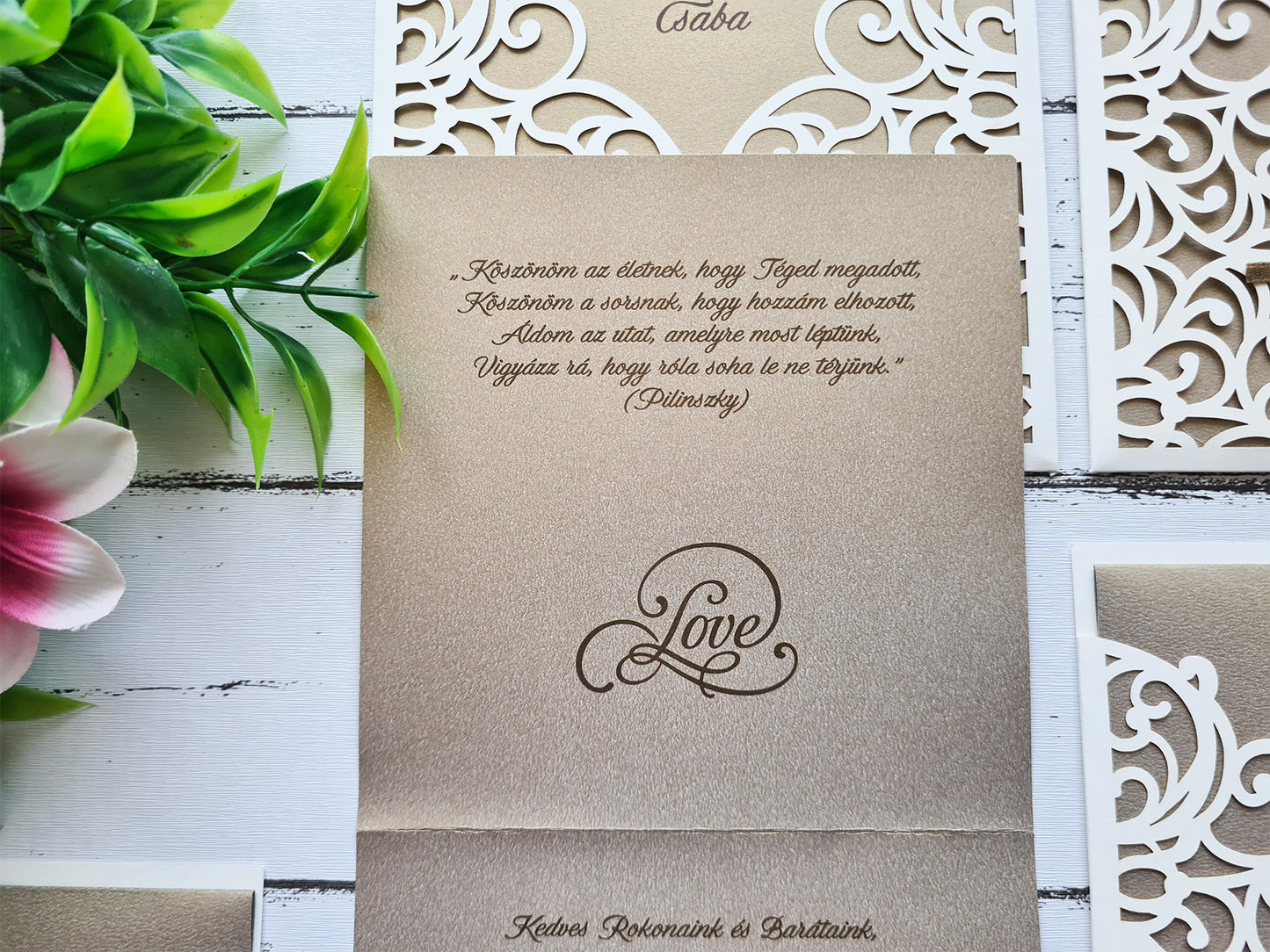 Főnix esküvői meghívó