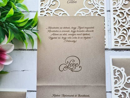 Főnix esküvői meghívó