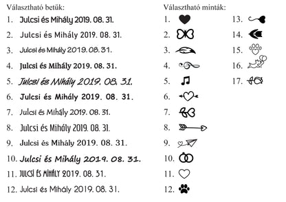 Gravírozott ceruza köszönetajándék