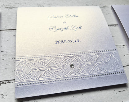 Gyémánt esküvői meghívó