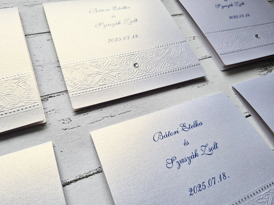 Gyémánt esküvői meghívó