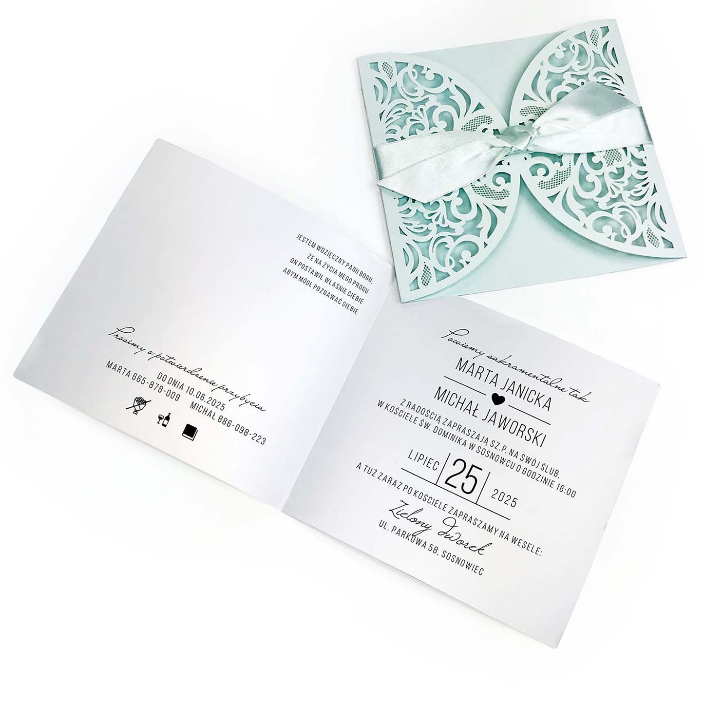 Jégvarázs esküvői meghívó