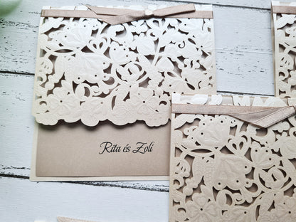 Melódia esküvői meghívó