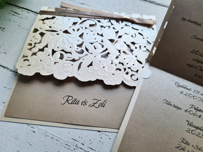 Melódia esküvői meghívó