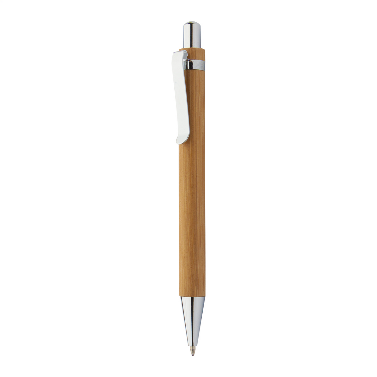 Gravírozott bambusz golyóstoll gumivég nélkül