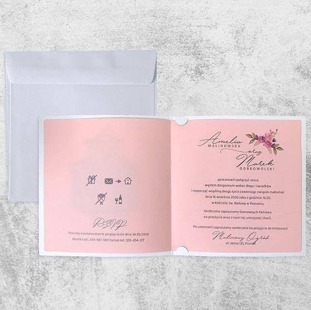 Secret garden esküvői meghívó