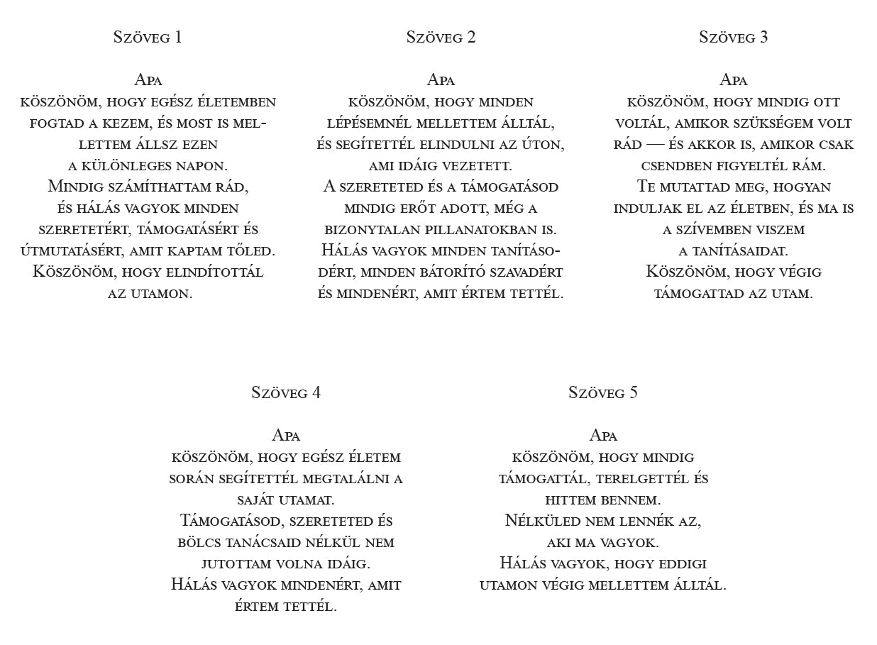 Szeretetből összerakva - Egyedi villáskulcs evőeszköz szett Apáknak